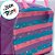 Bolsa Termica Listrado Rosa,Roxo e Azul - 22x12x18cm - 1 unidade - Rizzo - Imagem 3