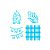 Mini Stencil - Junino - 4 unidades - BlueStar - Rizzo - Imagem 1