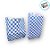 Saquinho de Papel - Xadrez Azul Escuro Mod 3 - 18x7,5cm - 50 unidades - Rizzo - Imagem 3
