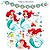 Kit Painéis Impressos em EVA - Ariel - 77 Itens - 1 unidade - Disney Original - Rizzo - Imagem 2