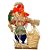 Enfeite Decorativo De Festa Junina Com Base Espantalho Com Cesta e Vassoura - Laranja - 1 unidade - Rizzo - Imagem 3