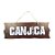 Placa de Sinalização Canjica De Festa Junina em MDF - Madeira Escura - 41x16,5cm - 1 unidade - Rizzo - Imagem 3