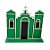 Igreja em MDF De Festa Junina - Verde - 21x20cm - 1 unidade - Rizzo - Imagem 3