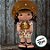 Menina em Feltro - Cangaceira Festa Junina - 13x31x7cm - 1 unidade - Rizzo - Imagem 1