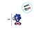 Chaveiro Emborrachado Sonic - 6cm - 1 unidade - Rizzo - Imagem 2