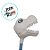 Brinquedo Boca Maluca Dino Rex - Branco - 41x5cm - 1 unidade - Rizzo - Imagem 3