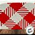 Forminhas para Doces 4 Pétalas Xadrez Vermelho - 30 unidades - Rizzo - Imagem 3