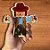 Porta Brigareiro 1 Cavidade Com Blister - Festa Junina Espantalho - 12,5x2x13,3cm - 5 unidades - Decora Doces - Rizzo - Imagem 3