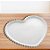 Bandeja Decorativa - Coração de Acrílico Pérola - Branco - 20x19cm - 1 unidade - Rizzo - Rizzo - Imagem 1