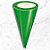 Kit Cone Metalizado Com Etiqueta - Verde - 10x15cm - 50 unidades - Cromus - Rizzo - Imagem 1