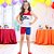 Fantasia Infantil Arlequina - Conjunto com Regata e Saia - G de 10 a 12 anos - 1 unidade - Rizzo - Imagem 5
