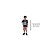 Fantasia Infantil Esqueleto Pirata - Conjunto com Camiseta, Shorts e Bandana - M de 6 a 8 anos - 1 unidade - Rizzo - Imagem 3