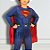 Fantasia Infantil Super-Homem - Macacão Longo com Capa - M de 6 a 8 anos - 1 unidade - Rizzo - Imagem 2