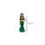 Fantasia Infantil Sereia Verde - Conjunto com Calda, Top e Tiara - GG - 1 unidade - Rizzo - Imagem 3