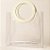 Sacola Transparente PVC com Alça Redonda de Couro Branco - 15x15x10cm - 1 unidade - Rizzo - Imagem 1