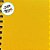 Bloco para Anotação De Couro com Caneta - Amarelo - 70 Folhas - 14,5x18cm - 1 unidade - Rizzo - Imagem 2