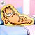Almofada Formato Garfield - 34x36cm - 1 unidade - Zona Criativa - Rizzo - Imagem 1