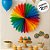 Enfeite Decorativo De Papel Seda Leque Colorido - 35cm - 1 unidade - Rizzo - Imagem 5