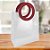 Sacola Transparente PVC com Alça Redonda de Couro Vinho - 26x32x14,5cm - 12 unidades - Rizzo - Imagem 1