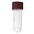 Mini Tubete Para lembrancinha Cristal Com Tampa Marrom - 8cm - 10 unidades - Rizzo - Imagem 4