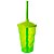 Copo Twister Tampa e Canudo - Cristal Verde Limão - 400ml - 1 unidades - Rizzo - Imagem 4