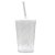Copo Twister Tampa e Canudo - Cristal - 400ml - 1 unidades - Rizzo - Imagem 4