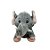 Elefante De Pelúcia - Cinza - 21cm - 1 unidade - Rizzo - Imagem 4
