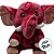 Elefante De Pelúcia - Rosa - 21cm - 1 unidade - Rizzo - Imagem 3