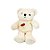 Urso De Pelúcia Com Suéter Off White - Branco - 29cm - 1 unidade - Rizzo - Imagem 3