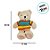 Urso De Pelúcia Com Suéter Colorido - Bege - 29cm - 1 unidade - Rizzo - Imagem 2