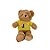 Urso De Pelúcia Com Suéter Amarelo - Marrom - 29cm - 1 unidade - Rizzo - Imagem 3