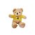 Urso De Pelúcia Com Suéter Amarelo - Bege - 29cm - 1 unidade - Rizzo - Imagem 3