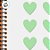 Adesivo Coração Verde Bebê - 1,5x1,5cm - 100 unidades - Stickr - Rizzo - Imagem 2