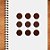 Adesivo Pontinho Marrom - 1,5x1,5cm - 100 unidades - Stickr - Rizzo - Imagem 1