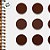 Adesivo Pontinho Marrom - 1,5x1,5cm - 100 unidades - Stickr - Rizzo - Imagem 2