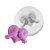 Molde de Silicone Coração com Pombos - Ref. 197 - 1 unidade - Flexarte - Rizzo - Imagem 1