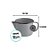 Caneca Esmaltada com Bico 12 Para Derreter Velas - Marrom - 1000ml - 12x9.5cm - 1 unidade - Rizzo - Imagem 2