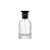 Frasco para Perfumaria de Vidro Louis com Válvula Tampa Luxo Rosca - Preto  - 50ml - 1 unidade - Rizzo - Imagem 1