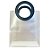 Sacola Transparente PVC com Alça Redonda de Couro Preto - 21x23x10cm - 10 unidades - Rizzo - Imagem 6