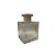 Frasco Difusor De Vidro Com Tampa Branca - Rosca 28 - 200ml - 6,5x9,5cm - 1 unidade - Rizzo - Imagem 1