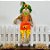 Espeto para Jardim De Bambu Espantalha Grande de Festa Junina - Laranja - 60x25cm - 1 unidades - Rizzo - Imagem 1