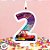 Vela - Carros Nº2 - 8cm - 1 unidade - Disney Original - Rizzo - Imagem 1