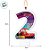 Vela - Carros Nº2 - 8cm - 1 unidade - Disney Original - Rizzo - Imagem 3
