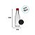 Mini Frasco De Vidro Para Molho Com Tampa Plástica - Vermelha - 3x13cm - 50ml - 1 unidade - Rizzo - Imagem 2