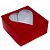 Caixa Para Doces Texturizada Com Visor De Coração - Vermelho - 7x7x3cm - 10 unidades - Assk - Rizzo - Imagem 1