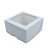Caixa Para Doces Com Visor - Branco - 8x8x4cm - 10 unidades - Assk - Rizzo - Imagem 1
