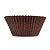 Formas Italianas Forneáveis Muffin - Marrom - 5x4x5cm - 10 unidades - Ecopack - Rizzo - Imagem 1
