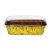 Forma Plumpy Borda Enrolada com Tampa 600g - Amarela - 19,5x7x6cm - 5 unidades - Ecopack - Rizzo - Imagem 1