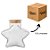 Pote de Vidro Estrela com Tampa de Rolha em Atacado - 60ml - 6x6,5cm - 150 Unidades - Rizzo - Imagem 1