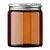 Pote de Vidro Âmbar com Tampa de Alumínio Prata - 230ml - 1 unidade - Rizzo - Imagem 4